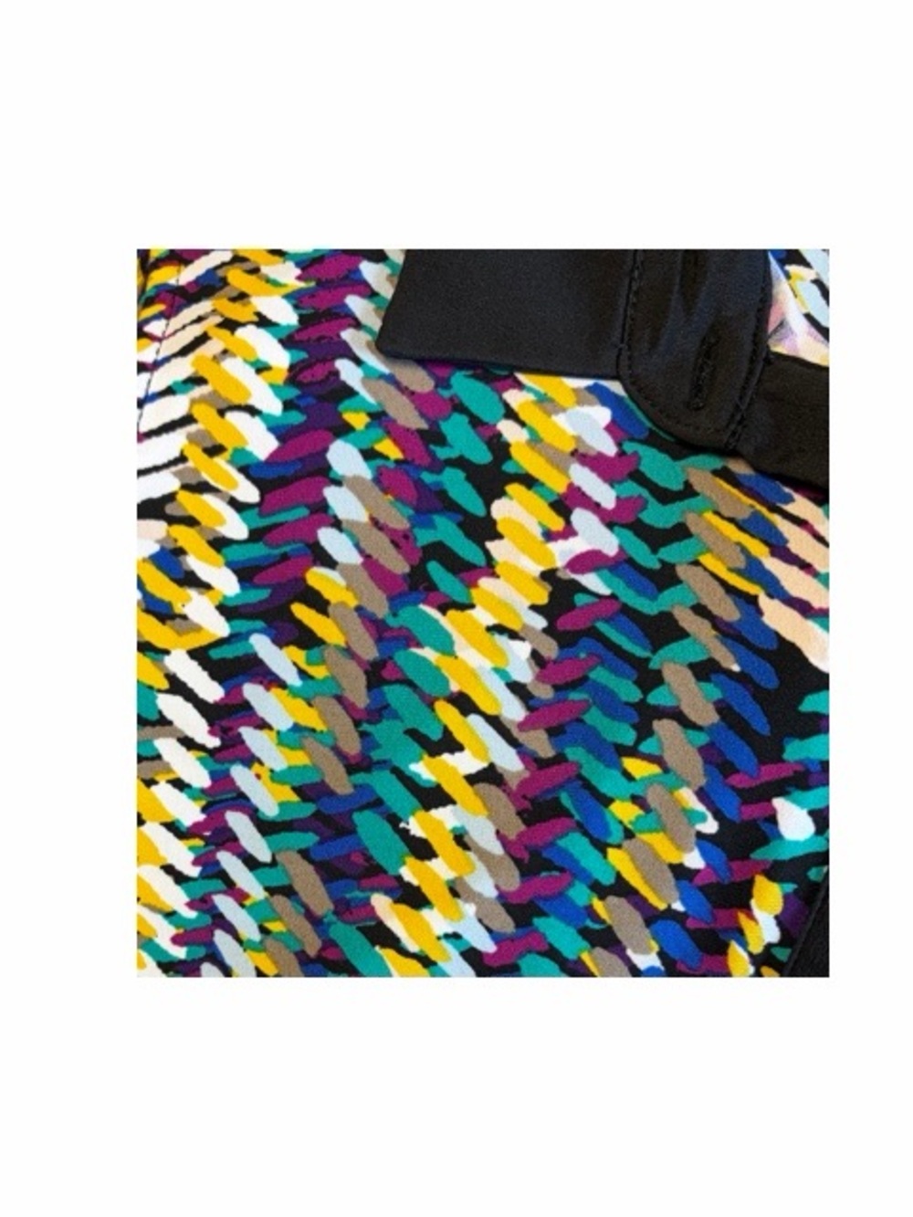 Liz Claiborne Abstract Print Sleeveless Belted Shirt Dress - Picture 5 of 7